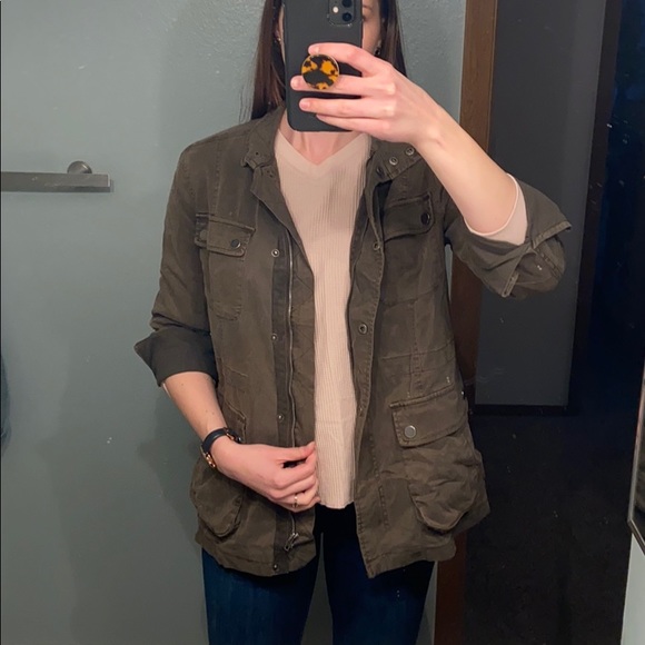 Lucky Brand Army Green Jacket - Picture 2 of 2